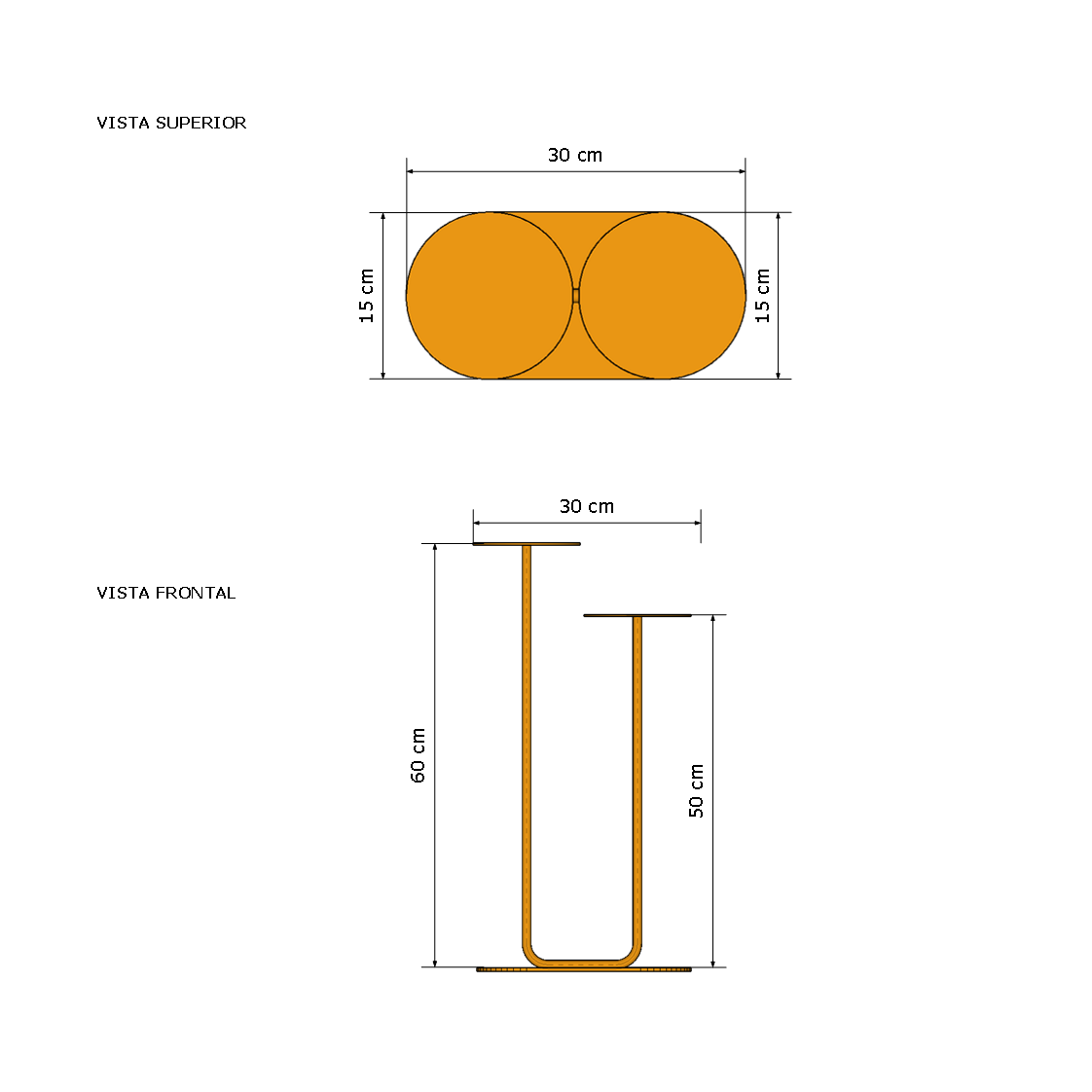 Mesa Auxiliar Islote X
