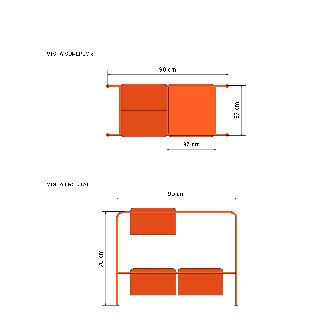 Mesa auxiliar Berlin
