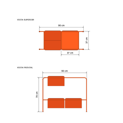 Mesa auxiliar Berlin