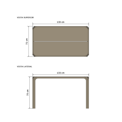Mesa de comedor Capri X